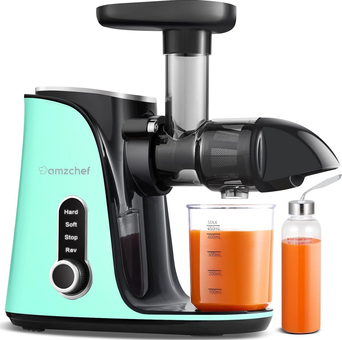 AmzChef Cold Press Juicer 2-Snelheden Hoge Sapopbrengst