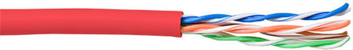 ACT EP550H CAT5E U/UTP Patchkabel Soepel Rood - 100 meter