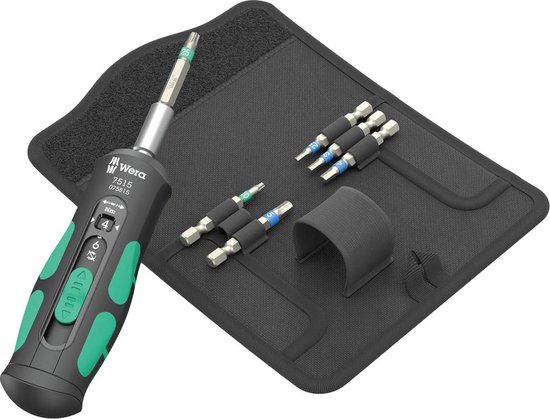 Wera 7515/7 Kraftform Safe- Torque Speed ​​​​Bicycle 1 05075850001 Jeu d'embouts 7 pièces Torx, Allen Incl. porte-embout et tournevis