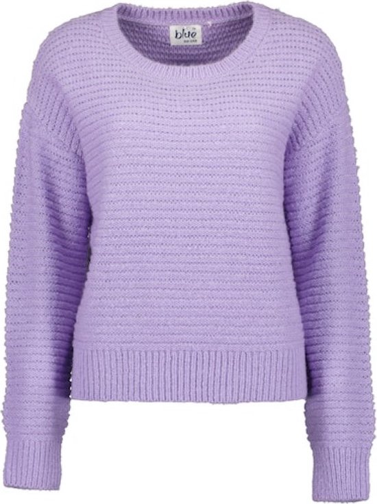Blue Seven dames - Pull 247994 lilas uni tricoté taille 36