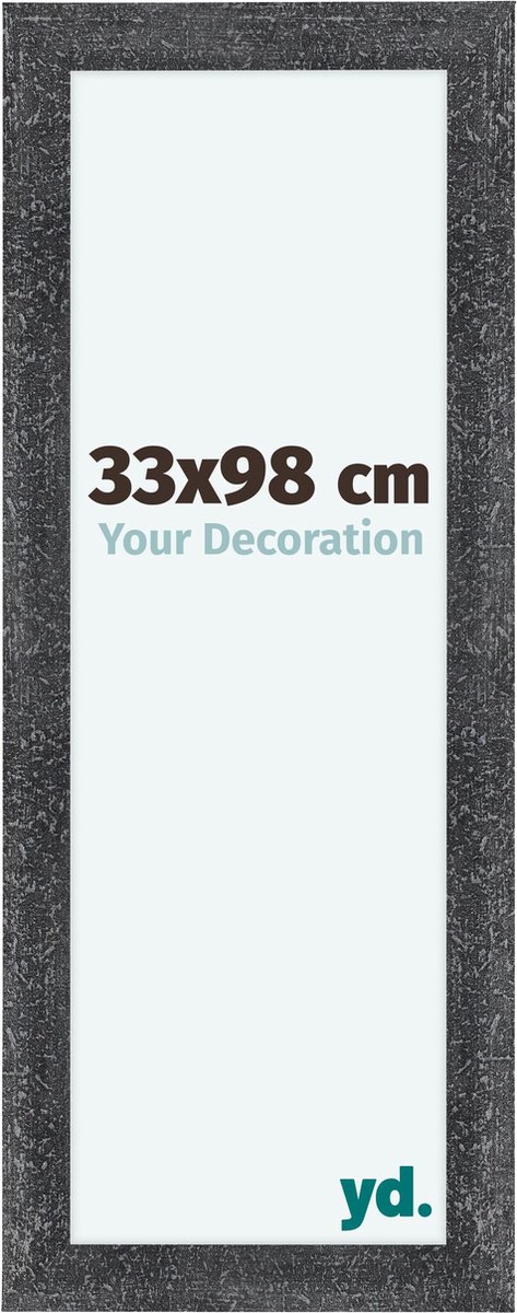 yd. Your Decoration - Fotolijst 33x98 cm - MDF - Grijs Geveegd - Como
