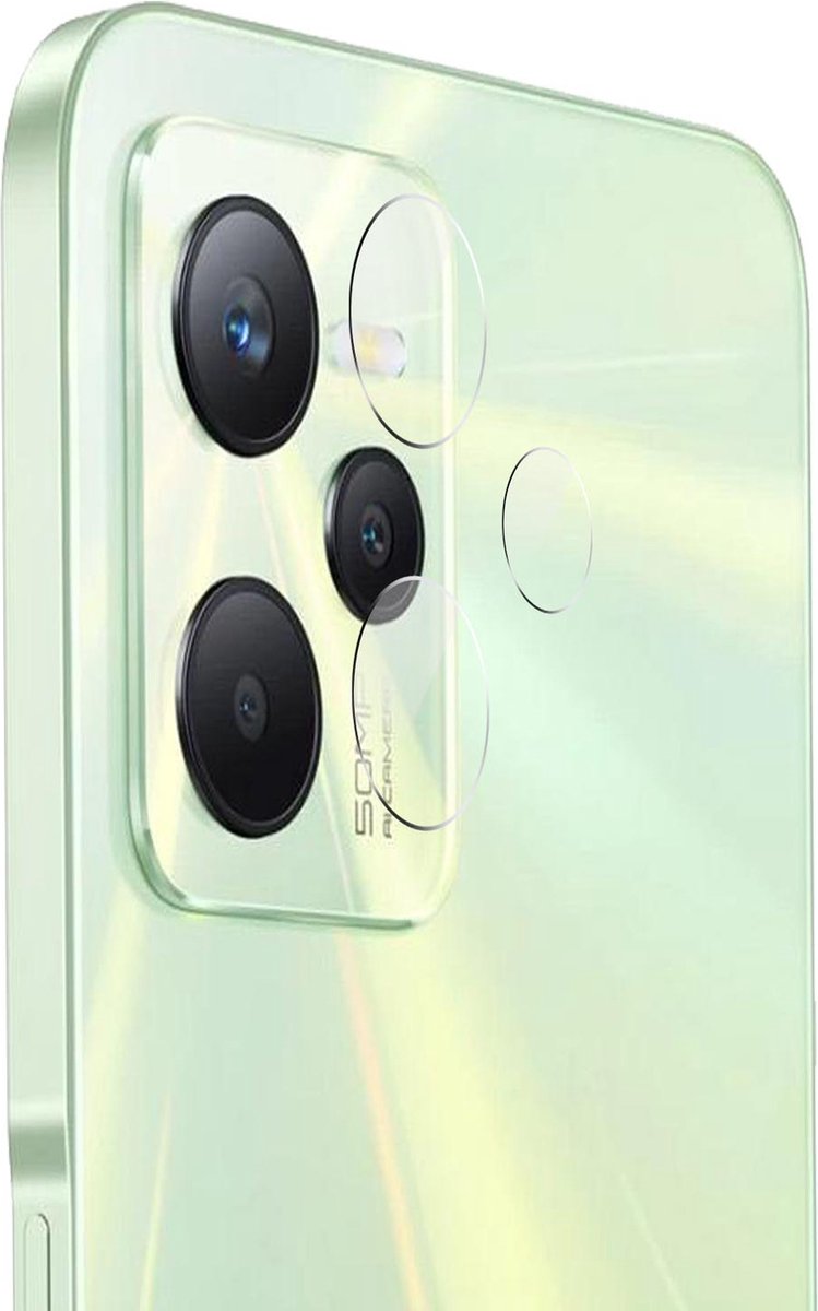 Pack 4 camerafilms Realme C35/Narzo 50A Prime FlexibleGlass 3Mk transparant