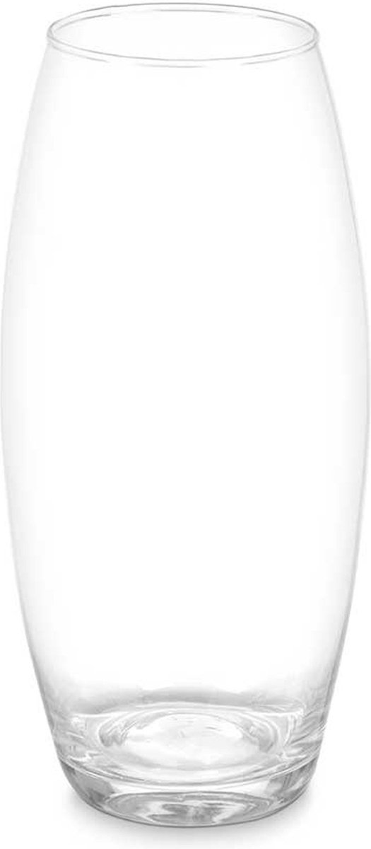 Giftdecor Bloemenvaas basic - transparant glas - D16 x H30 cm - cilinder vaas - boeketvaas - 5 liter