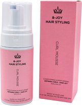 Bol.com &-Joy Hairstyling - Curl Mousse - Haarmousse Vrouwen - Mousse krullen - Verstevigende en verzorgende werking - Vegan - 1... aanbieding