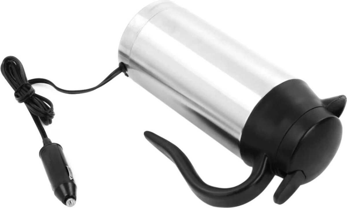 Waterkoker Auto - Waterkoker 24V voor Onderweg - Waterkoker Camping - Zilver