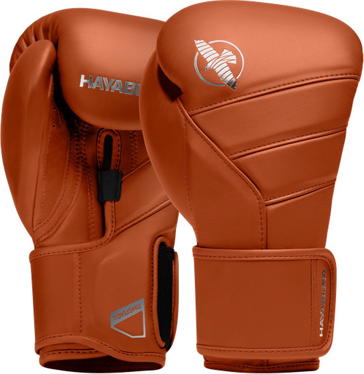 Hayabusa T3 Kanpeki Bokshandschoenen - Leer - Klei Oranje 12 oz