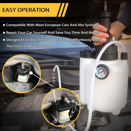 Pneumatische Ontluchter Ontluchter 5L Ontluchtingstank Zwart Voor Een Professionele Werkplaats Eenmansbediening Etc P 010932565617 Pneumatische Ontluchter Ontluchter 5L Ontluchtingstank Zwart Voor Een Professionele Werkplaats Eenmansbediening Etc P 010932565617