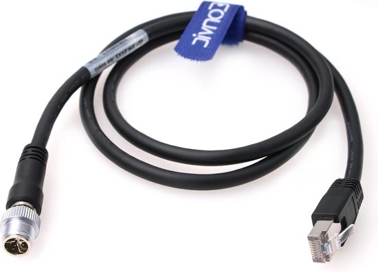 Eonvic Industriële Ethernet-Kabel M12 x-Type 8 Positie aan RJ45 Waterdichte Hoge Flexiable Beschermde Kabel voor Cognex