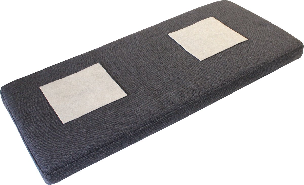 Germania Bankkussen 33x72x6 cm antracietkleurig