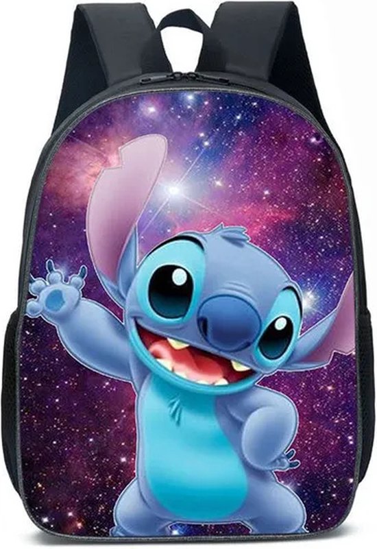 Sac à Dos Enfant Stitch Avec Chariot – 33 X 43 X 15 Cm, Léger, Spacieux, Pour école Et Voyages | Sac à Dos Transformable Avec Poignée 3 Positions
