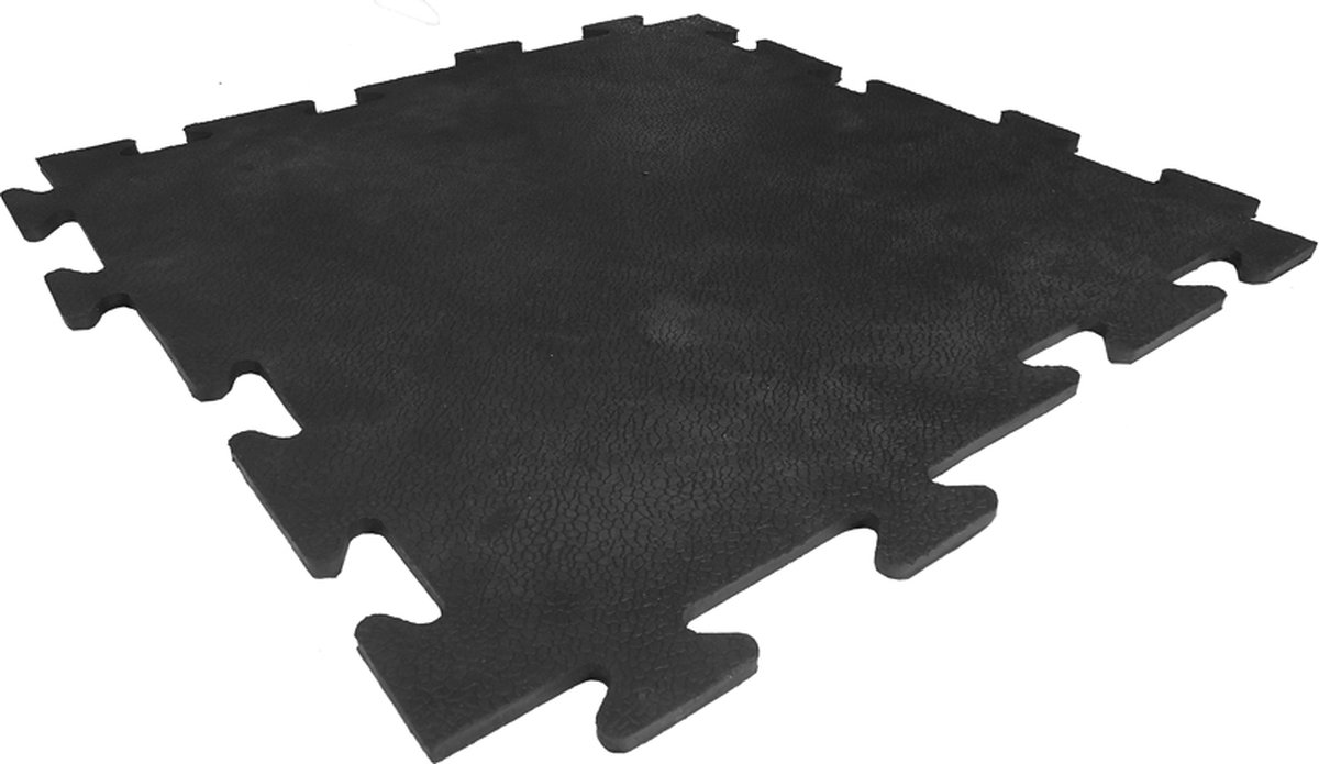 Rubber tegel 8mm x 50 x 50 cm - Puzzelsysteem