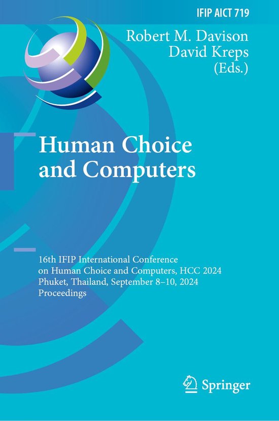 Springer Nature Proceedings Computer Science - Human Choice  ... - cover