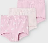 NAME IT NMFTIGHTS 3P PINK BUTTERFLY NOOS Meisjes Slip - Maat 86