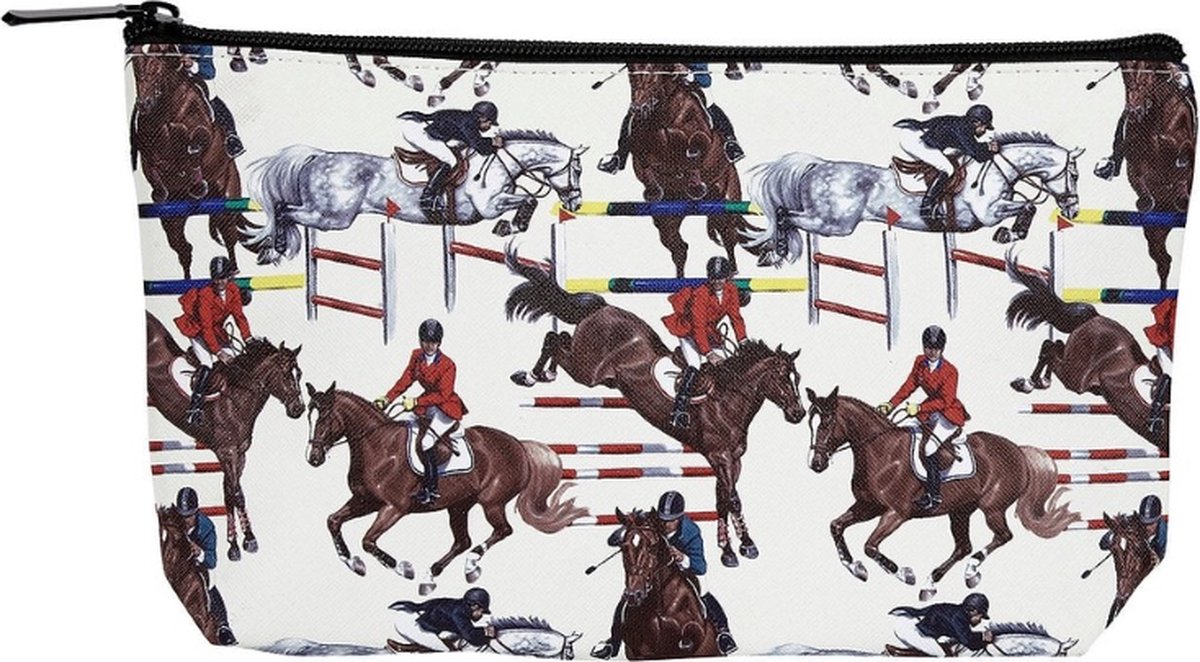 Toilettas groot Make-uptas Paard Ruitersport Cadeau 30 x 20 x 10 cm