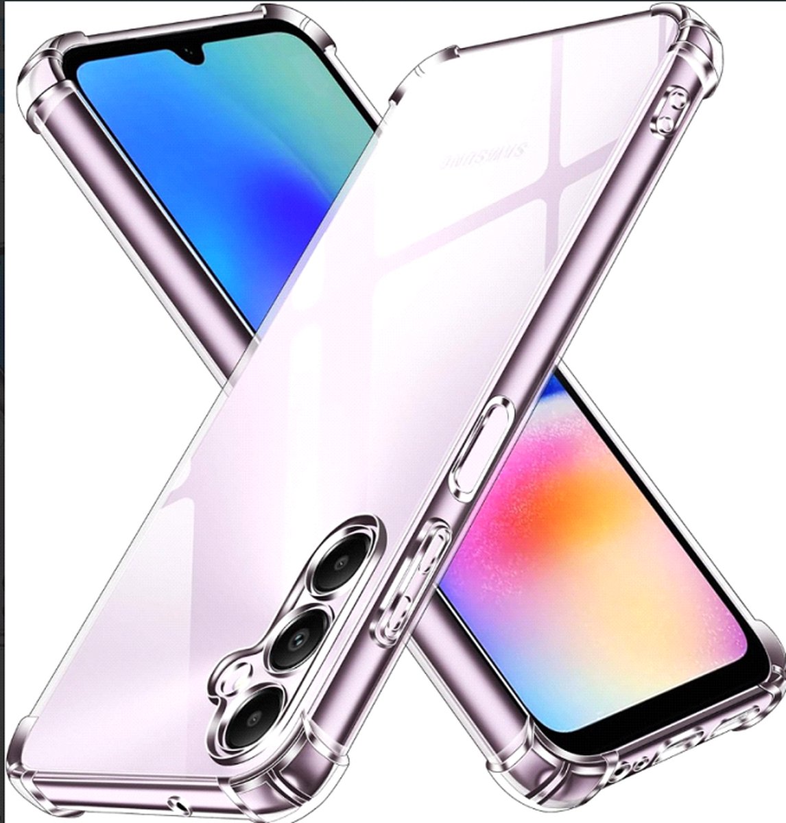 Samsung Galaxy A14 5G hoesje transparant met Camera Bescherming shockproof