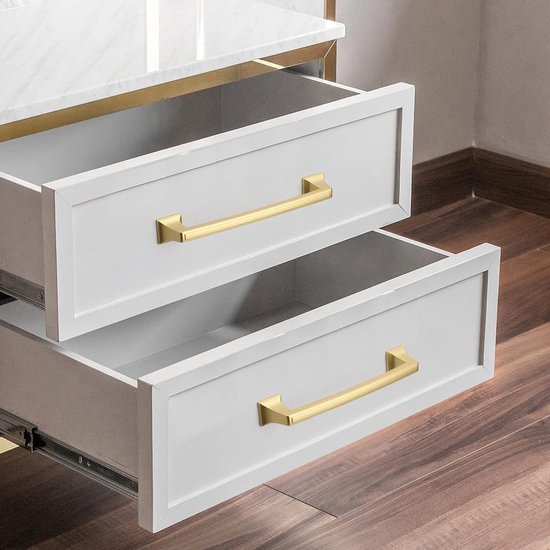 10 Pièces Poignées D'armoire Or Poignées De Meubles 128 Mm Distance Entre Les Trous