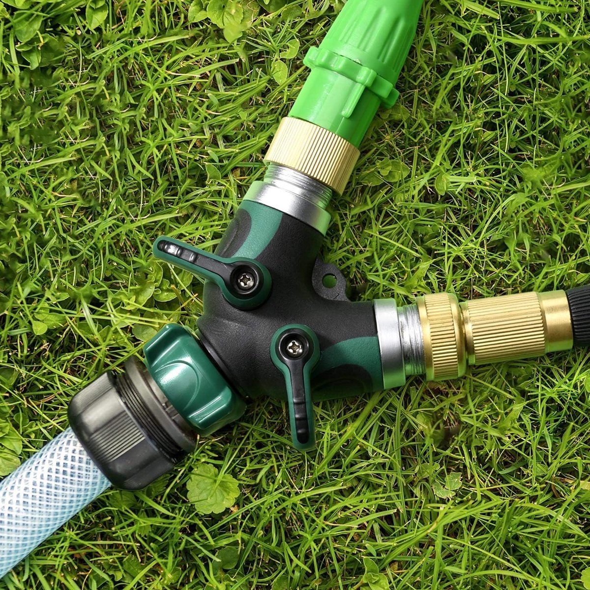 ZAAHH Tuinslang Splitter 2/4-weg tuinkraan Y-type waterconnector landbouw waterleidingfittingen 1 stuks (kleur: H