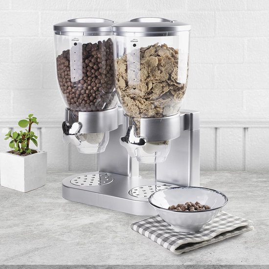BAKAJI Opbergdispenser, dispenser voor granen, pasta, snoep, gedroogd