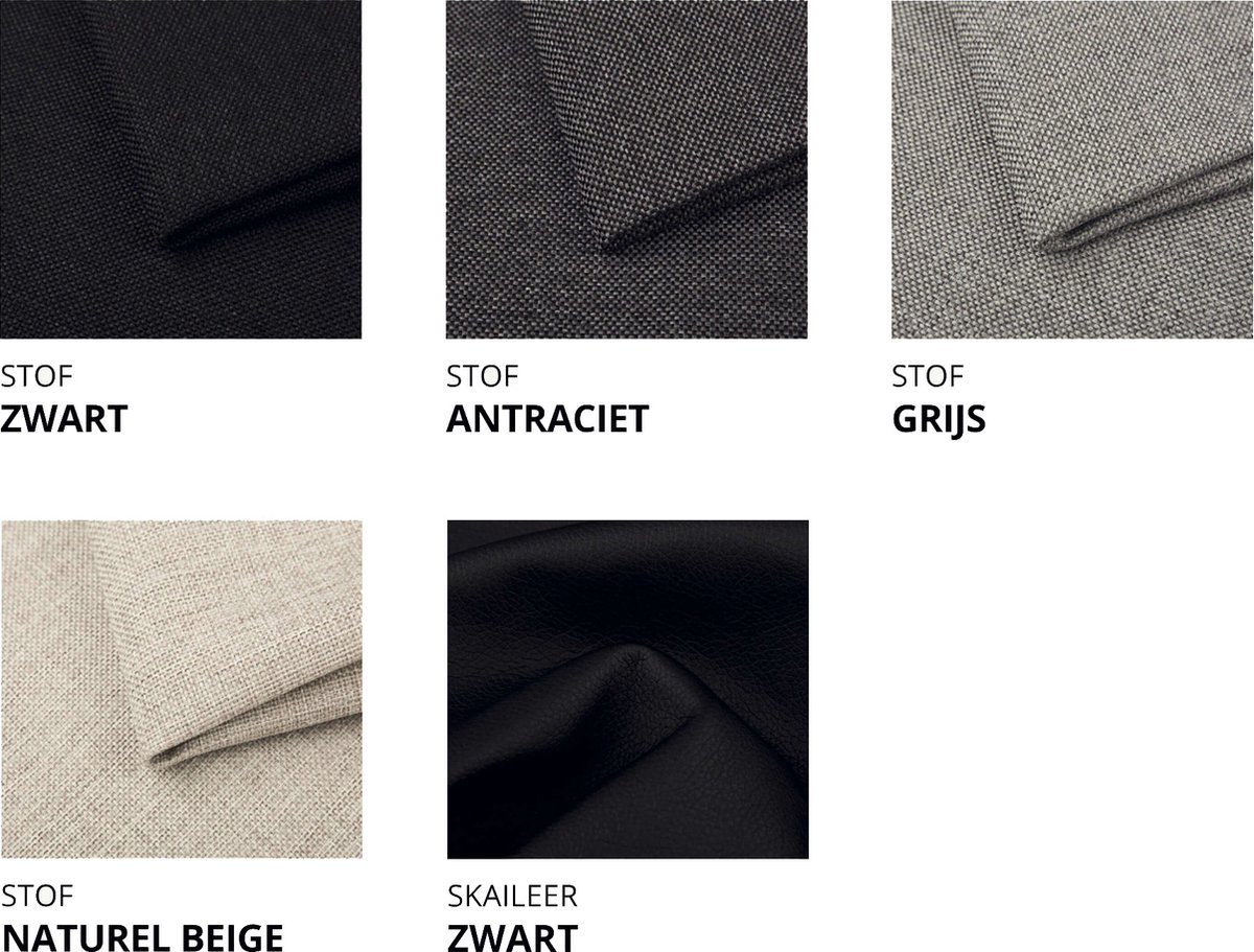 Boxspring Bravo Pocketvering 140 x 200 Skai Zwart - afbeelding 3