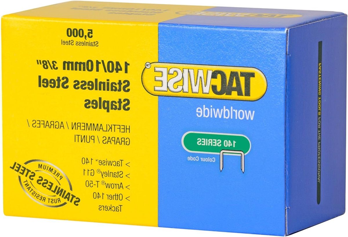 140/10 mm RVS nietjes - Doos van 5.000 - Zilver - 0477