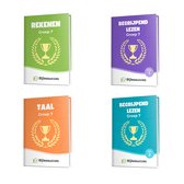 Groep 7 Compleet - Rekenen - Taal - Begrijpend Lezen Deel 1 en 2 - Ter voorbereiding op de eindtoetsen - Bijlessucces