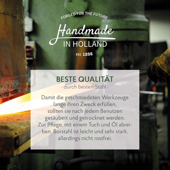 Professionele Combi-hak met 2 Tanden en Open Blad 35 cm - Tuingereedschap voor Tuin en Verhoogd Bloembed — afbeelding 2