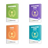 Groep 5 Compleet - Rekenen - Taal - Begrijpend Lezen Deel 1 en 2 - Ter voorbereiding op de eindtoetsen - Bijlessucces