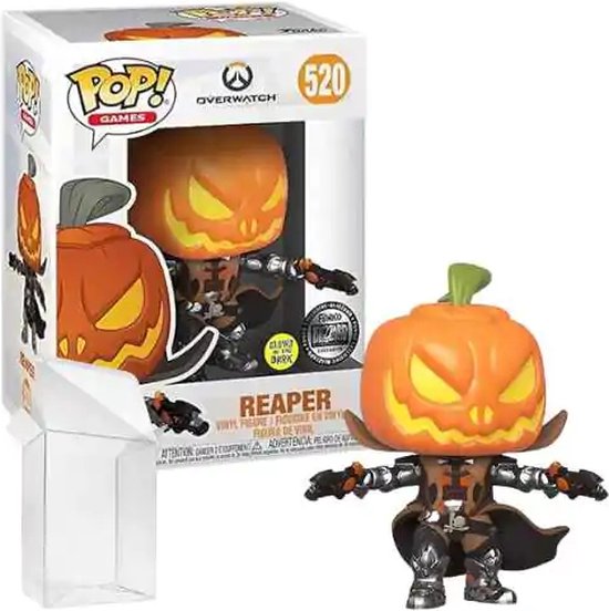 Funko Pop! Games: Overwatch - Reaper #520 Glow in the Dark Blizzard Exclusive [7.5/10]