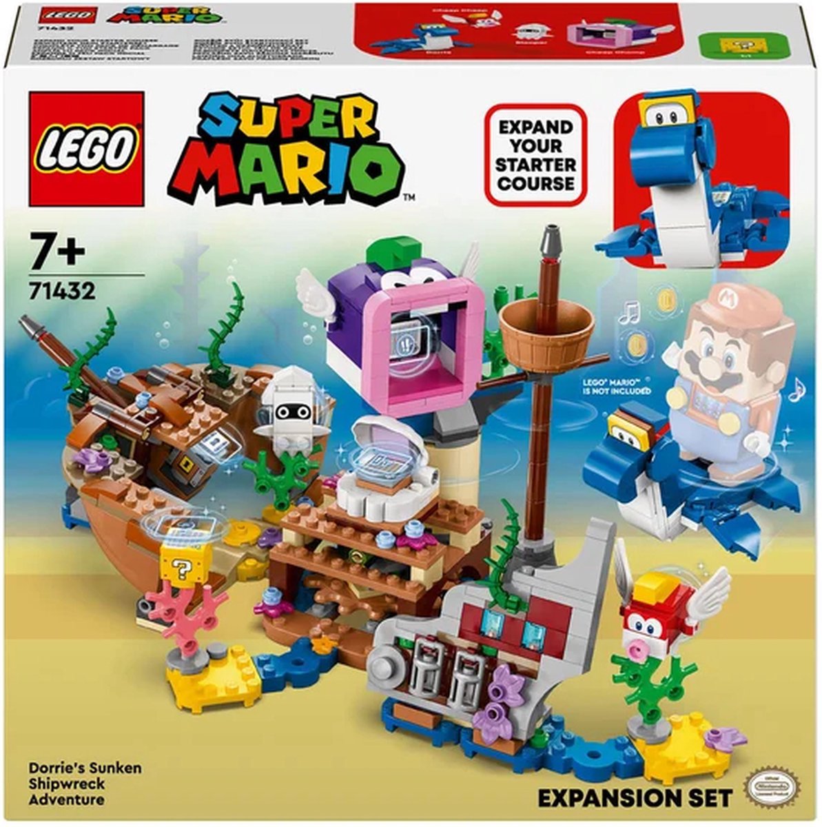 まりも⭐︎ LEGO Super Mario Uitbreidingsset: Dorrie's Gezonken