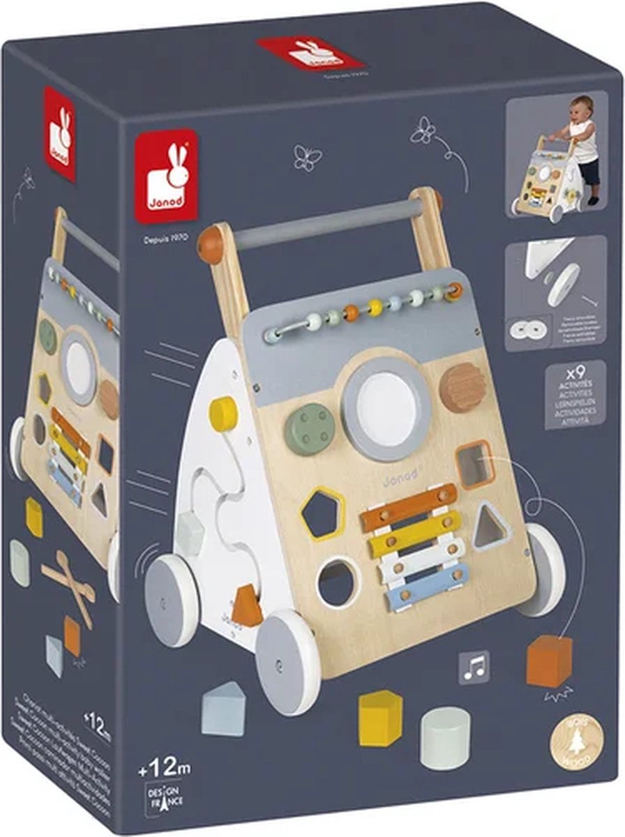 Janod - Sweet Cocoon - Multi-activiteiten loopwagen — afbeelding 12