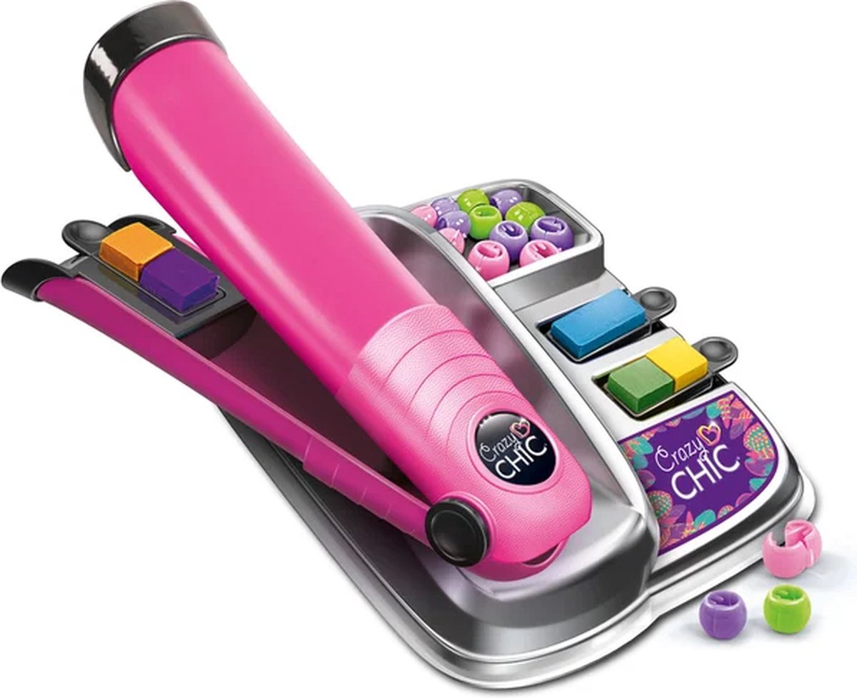 Clementoni - Crazy Chic - Trendy Hairstyle - Kapsalon set met haarverf, tang en accessoires - Vanaf 6 jaar — afbeelding 5