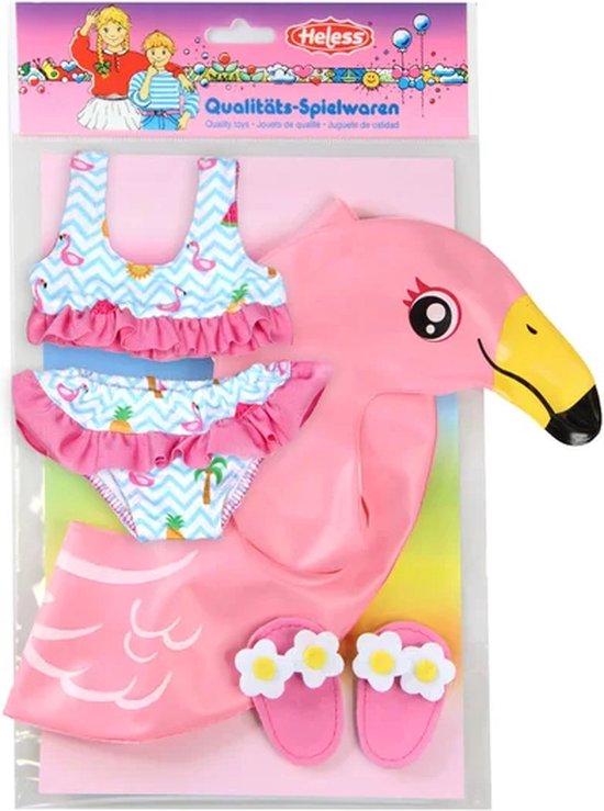 Set De Sous-Vêtements Poupée Princesse Emily – 2 Pièces (Body + Slip) – Taille 35-45 Cm – Motif Fleuri – Rose