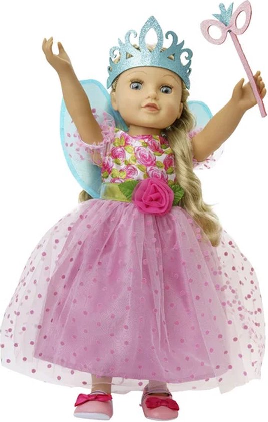 Heless poppenjurk prinses Lillifee met vleugels, kroon en masker 35-45cm. — afbeelding 5