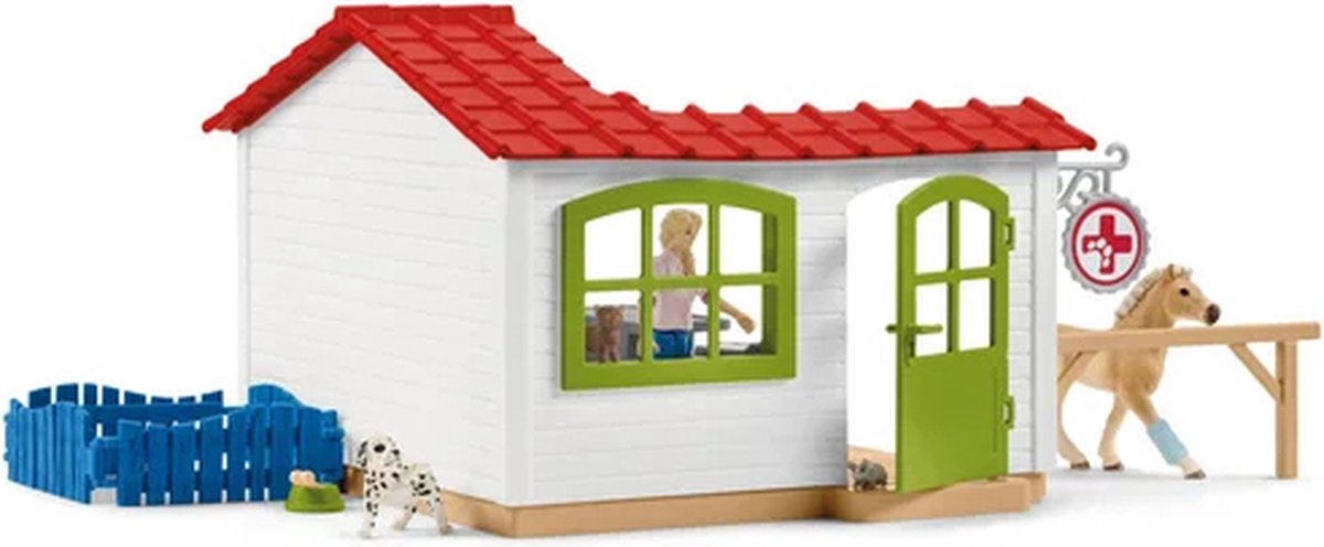 schleich FARM WORLD Speelfigurenset - Dierenarts Praktijk en Huisdieren - Kinderspeelgoed - vanaf 5 jaar - 27 Onderdelen - 42502 — afbeelding 13