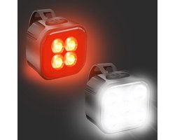 Lightyourbike ® CUBE - Fietsverlichting USB oplaadbaar - Fietslicht voor en achter - LED - Waterdicht