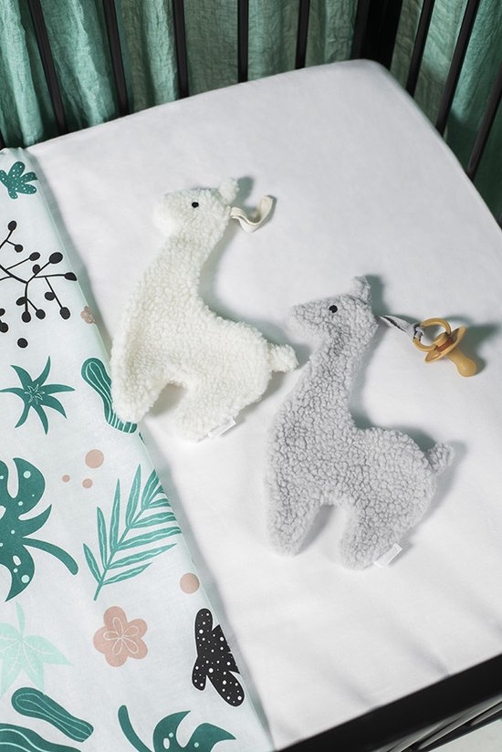 Jollein - Speendoekje Lama (Off-white) - Speenknuffel, Speendoekje Baby, Speendoek - 100% Polyester