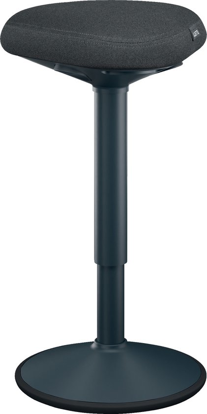 Leitz Ergo Active Zit Kruk met Uniek kussen met Dual Density Foam, In Hoogte Verstelbaar van 47 naar 64cm, 100% Post Consumer Gerecycled zitvlak, Draagkracht tot 110kg, Ergo, Lichtgrijs, 65440085