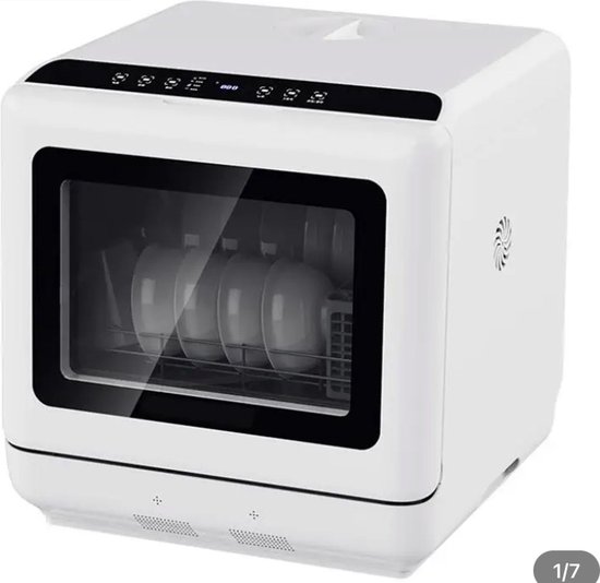 Ventux® Mini Vaatwasser – Afwasmachine – 5 Programma’s – 900 Watt – 45 x 44 x 45,8 cm – Wit