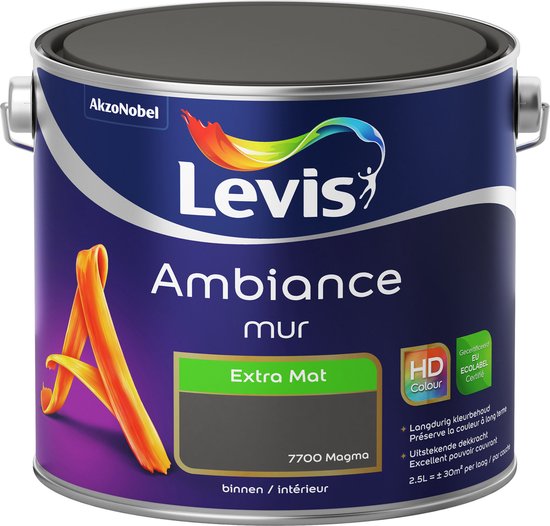 Levis - Ambiance Mur Extra Mat - Magma - 2,5 L