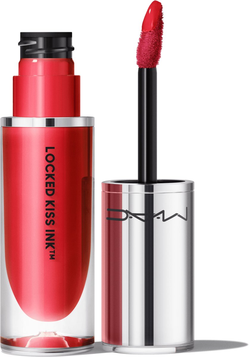MAC Cosmetics Locked Kiss Ink 24HR Lipcolour długotrwały matowa pomadka w płynie odcień Ruby True 4 ml