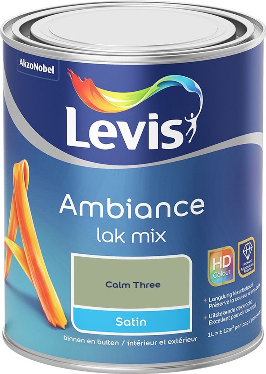 Levis - Ambiance Lak Satin Mix - Calm Three - Mengverf - 1 L