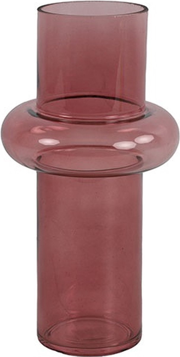 Countryfield Vaas Amy glas L13,5B13,5H25,5CM d.roze d.pink