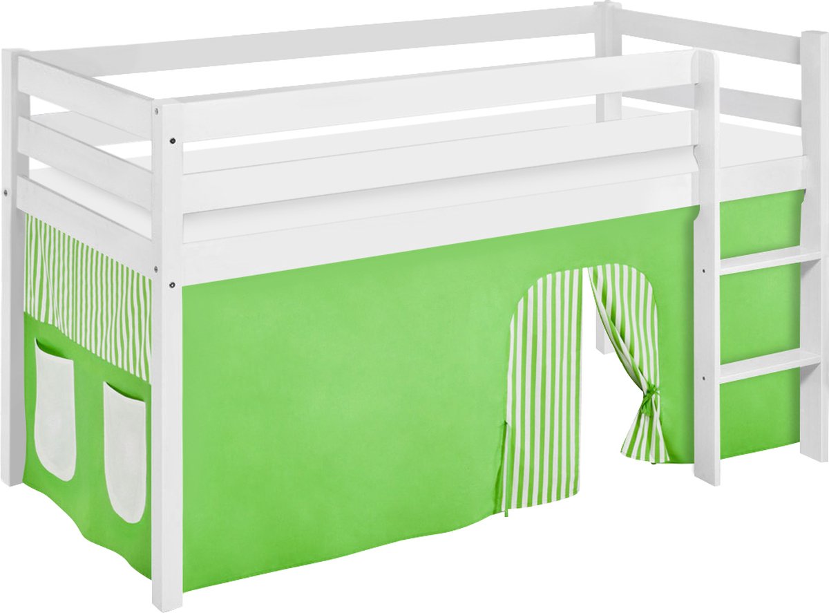 Halfhoogslaper Groen-Beige met tent