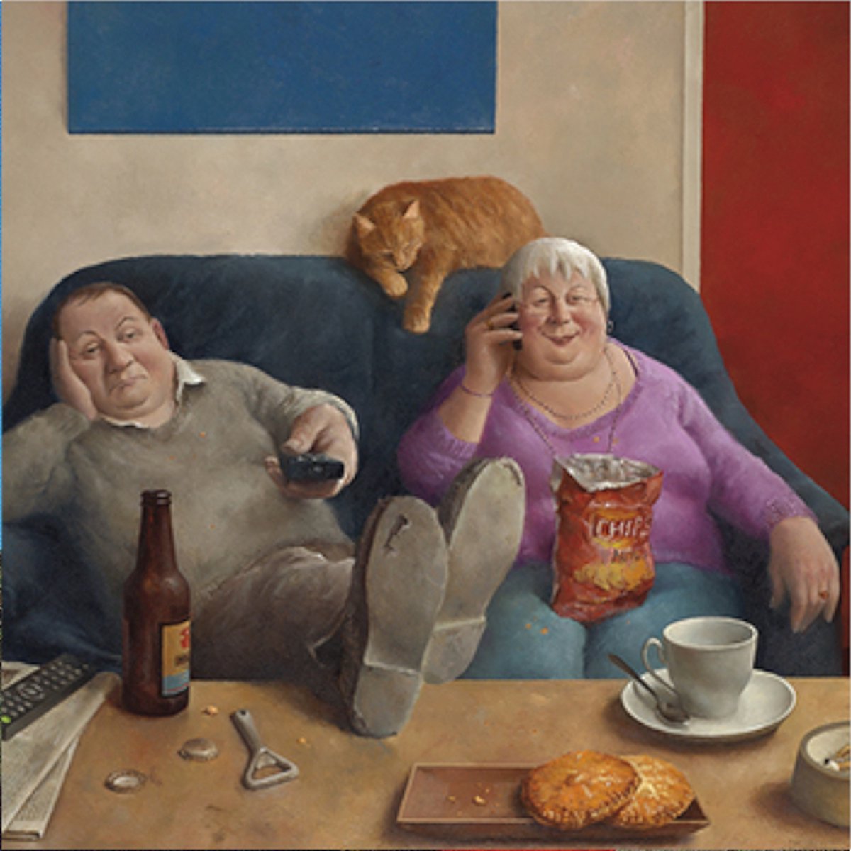 Kaart - Comello - Marius van Dokkum - Klein - Familie aan de lijn