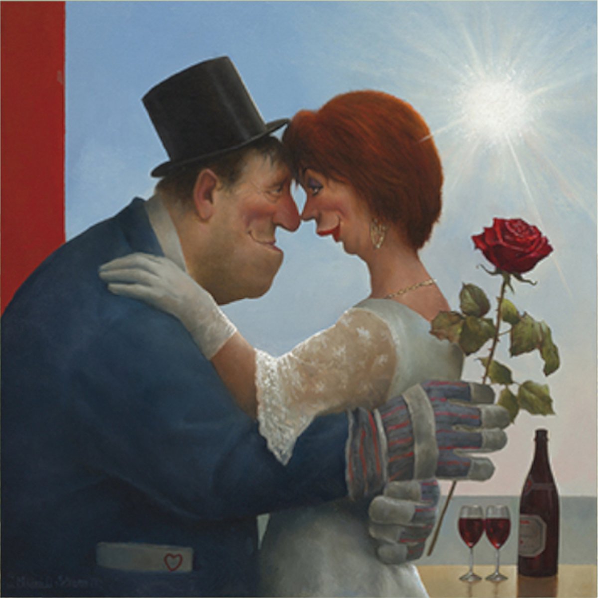Kaart - Comello - Marius van Dokkum - Klein - Boer trouwt vrouw