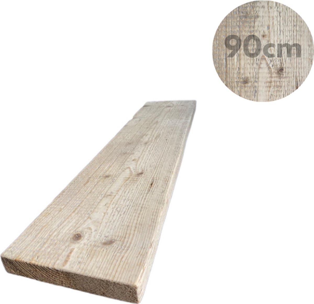Steigerhouten plank 90cm - Steigerplank - Houten Wandplank - Industrieel - Steigerhout