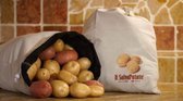sac de rangement pour pommes de terre, sac frais, réutilisable, lavable, 100% coton, max 10kg