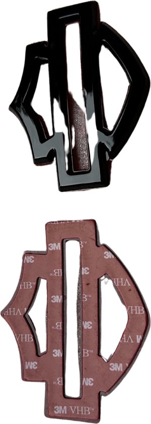 HD badge logo sticker maat compatibel met de modellen Harley D. Paar