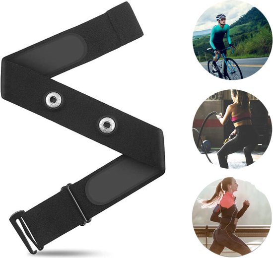 Foto: Goodlux vervang borstband voor hartslagsensor universele hartslagband hartslagmeter elastisch chest strap geschikt voor o a polar h7 h10 h1 garmin ant hrm tri wahoo tick