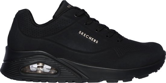 Skechers Uno - Stand On Air - Dames Sneakers - Zwart